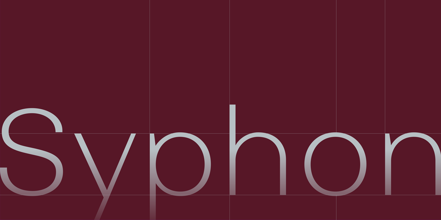 Beispiel einer Syphon-Schriftart #1